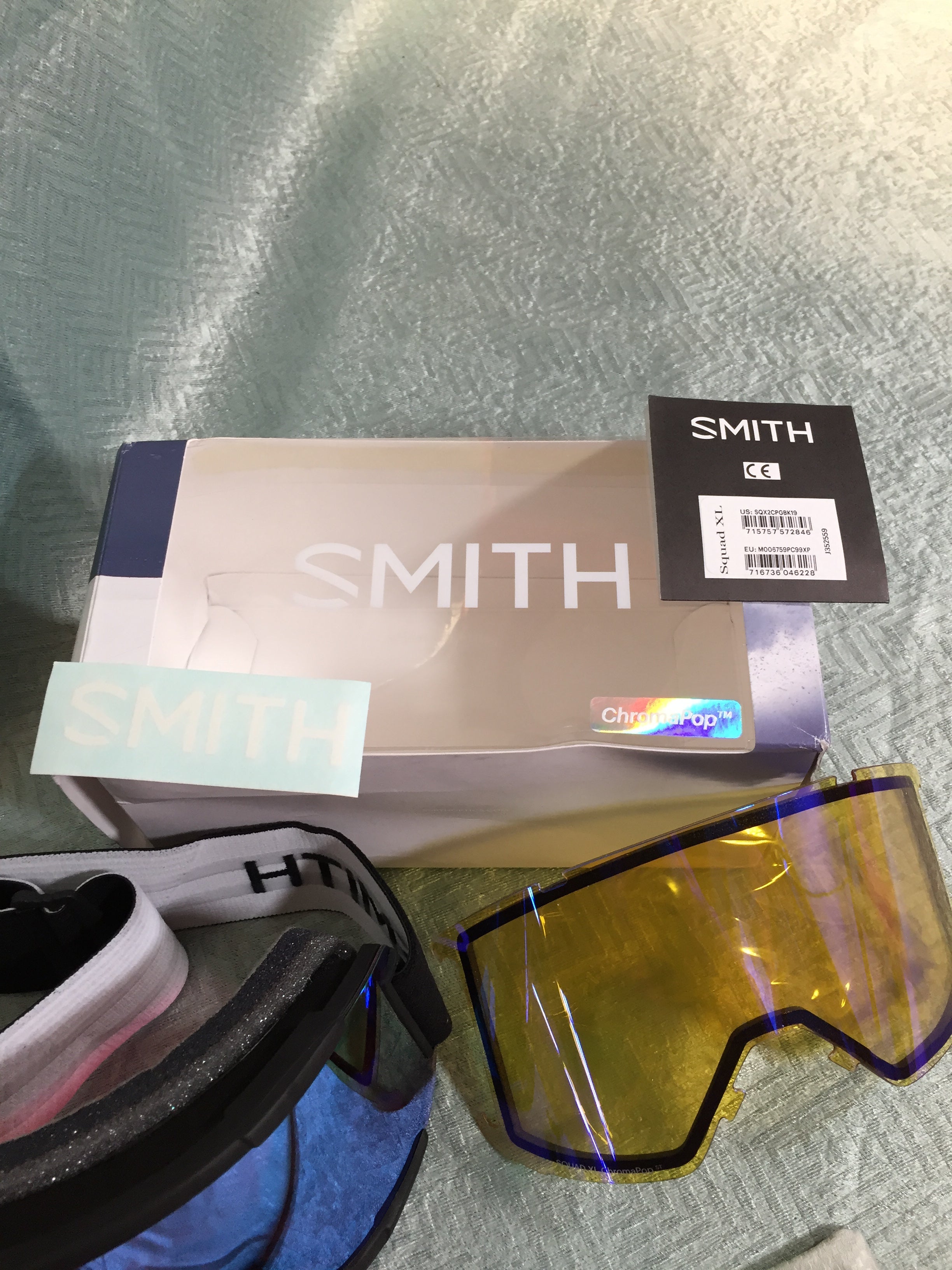 Smith Squad XL Snow Goggle Everyday Green Mirror/Storm Yellow Flash (7567324512494)